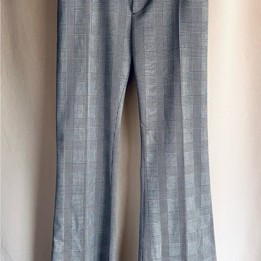 FRAME Le Mini Boot Plaid Trouser Pants